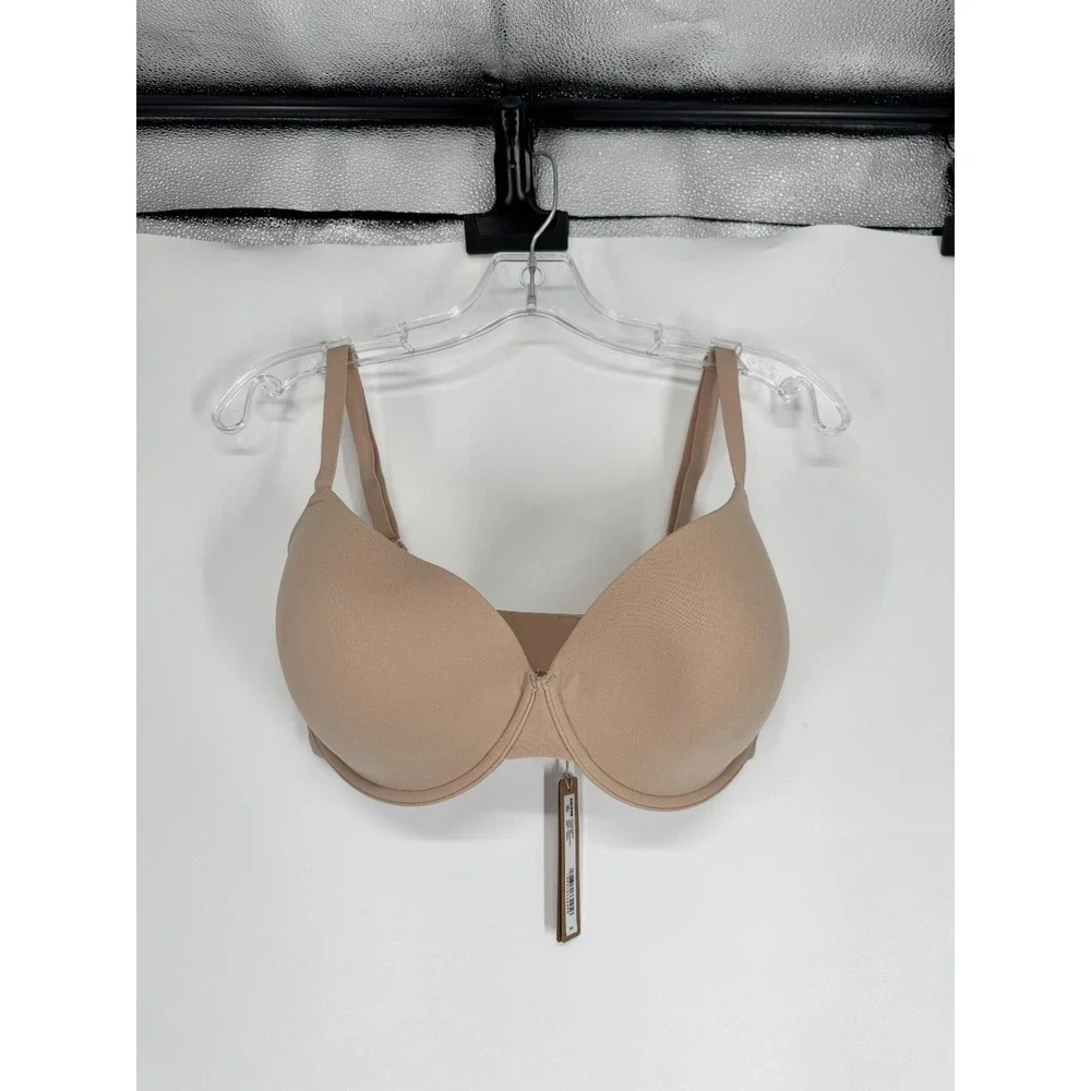 SKIMS Fits Everybody T Shirt Bra Womens Size 34DDDD Mica Tan Padded Underwired
